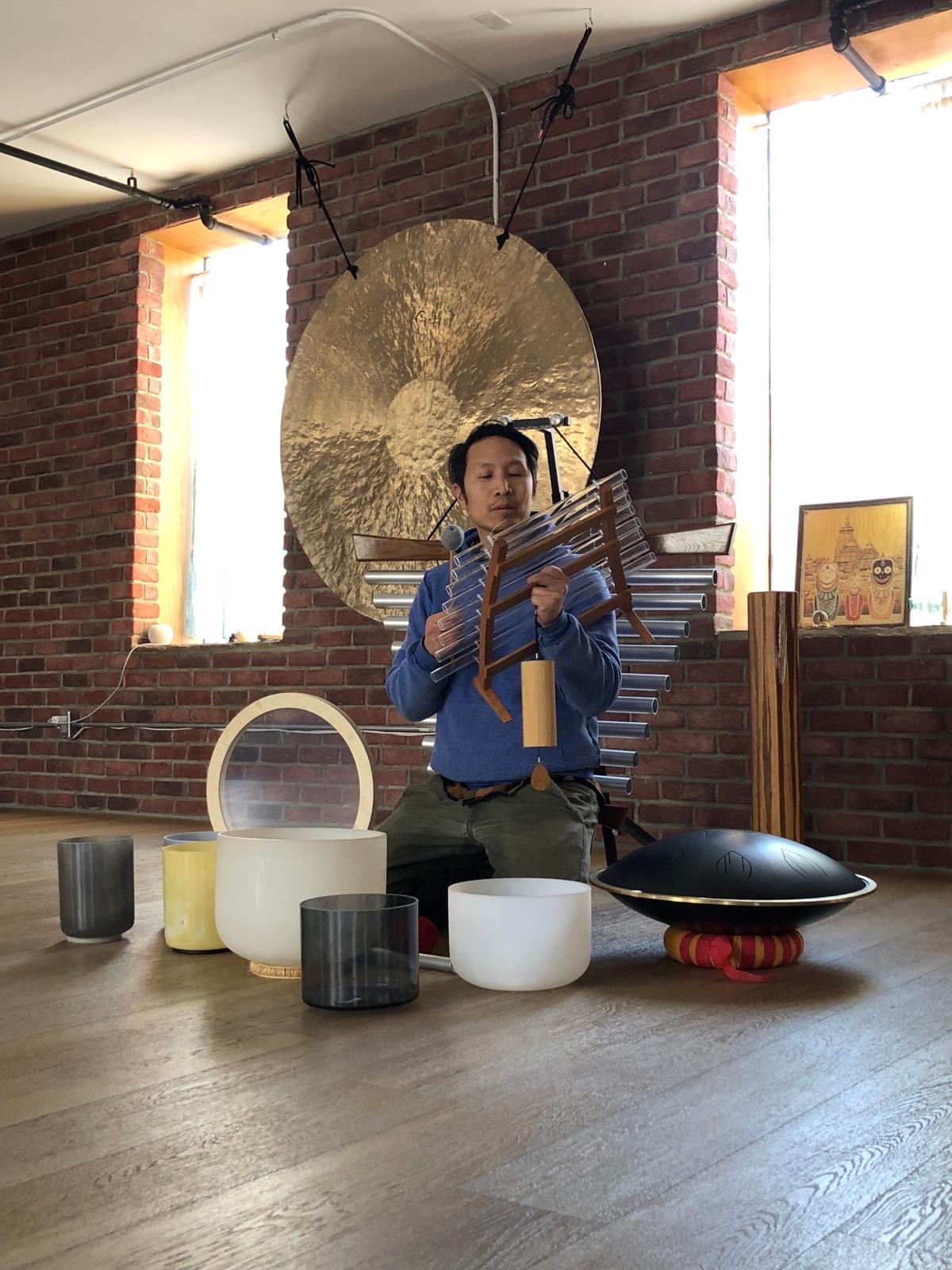 Marcus Fung, sound therapist in Edmonton, Alberta