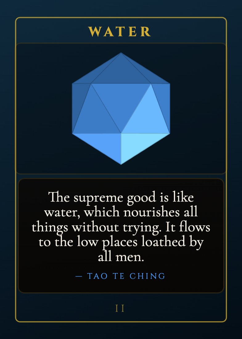 Wisdom Keeper Card II — Water